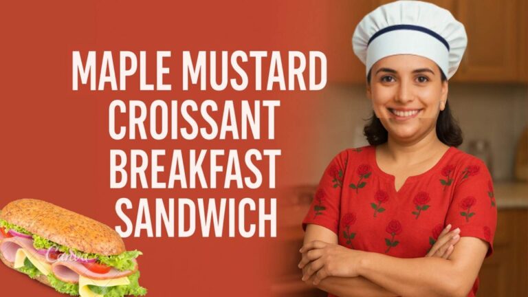 Maple Mustard Croissant Breakfast Sandwich