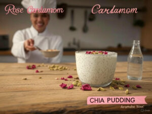 Rose Cardamom Chia Pudding Recipe