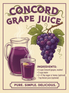 concord grapes juice ingredients