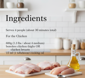 ingredients chicken