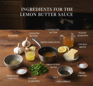 ingredients for lemon butter sauce