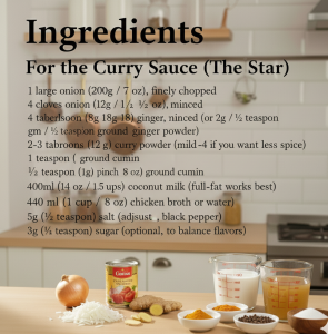 ingredients simple chicken curry recipe