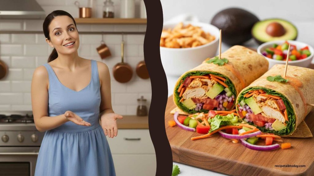 chicken wrap with simple ingredients