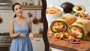 chicken wrap with simple ingredients