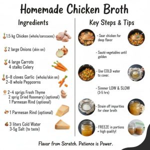 Chicken broth recipe inngredients