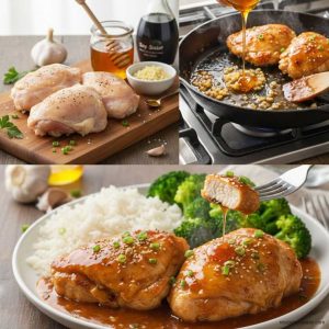 Honey Garlic Chicken with 5 Ingredients