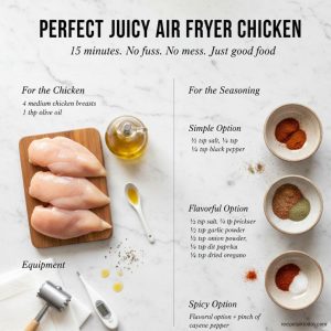 juicy air fryer chicken ingredients