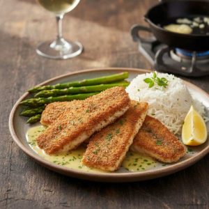 Crispy sea bass