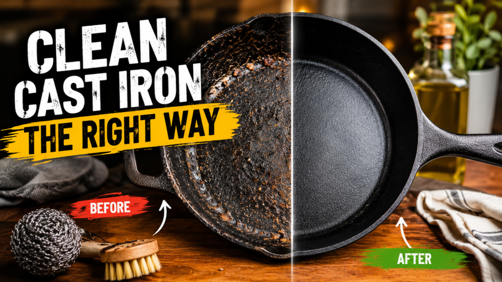 How to Clean a Cast Iron Frying Pan the Right Way