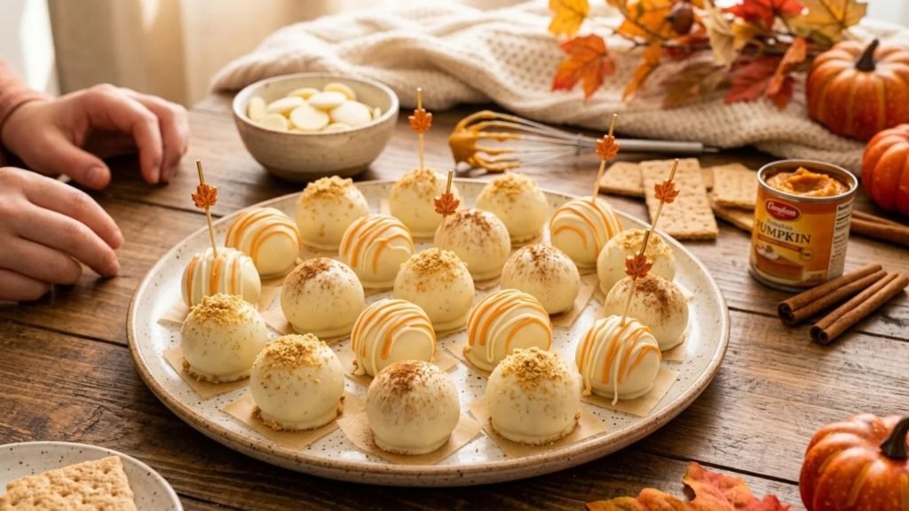 Pumpkin Cheesecake Balls