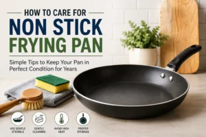 how to care for non stick frying pan