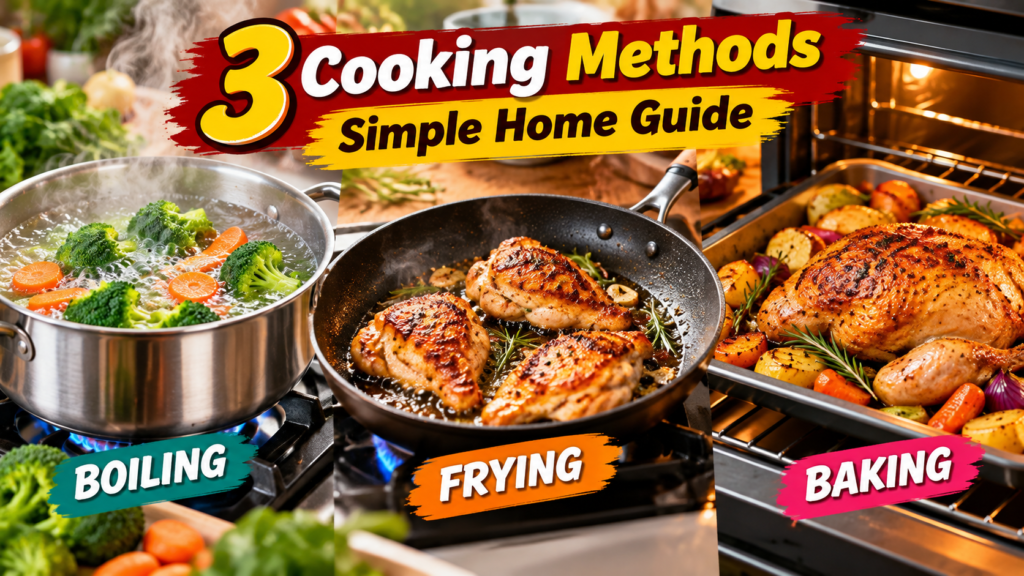 Cooking Methods Boiling Frying Baking