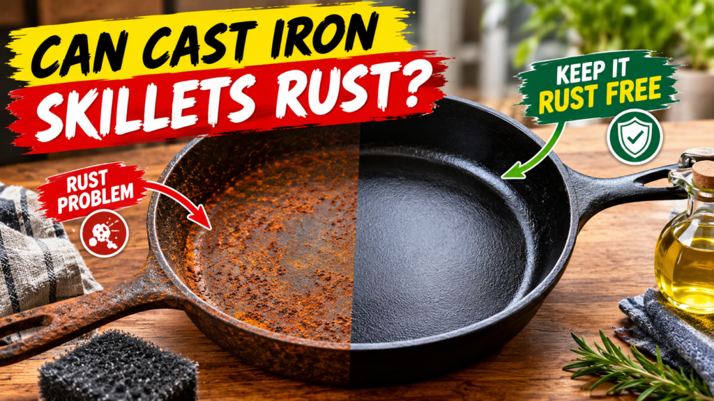 Can Cast Iron Skillets Rust