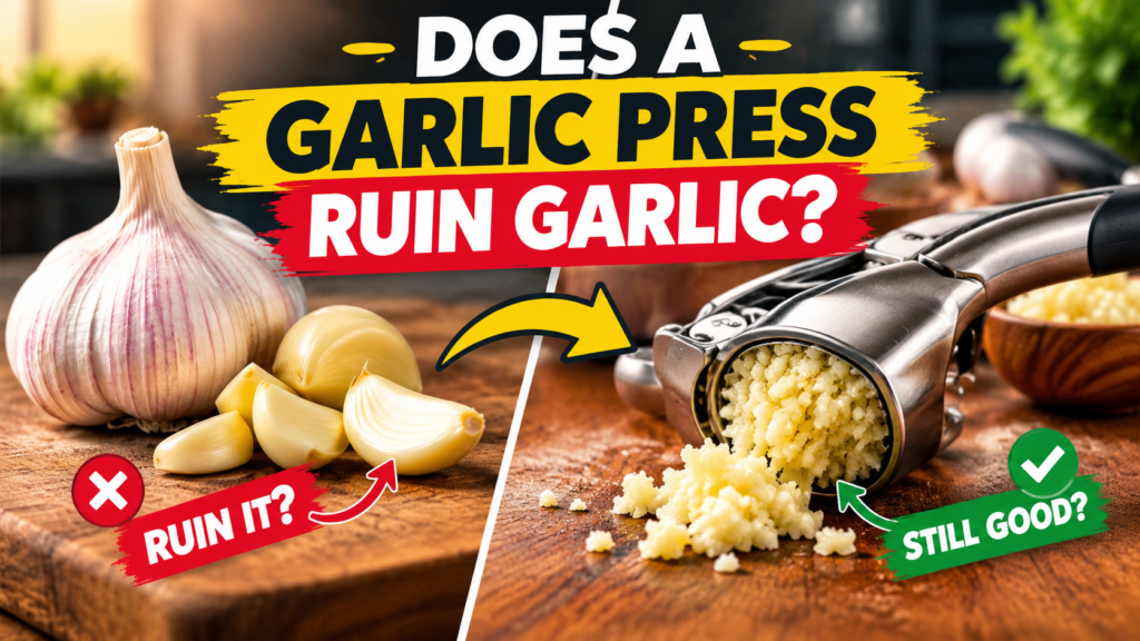 Does a Garlic Press Ruin Garlic