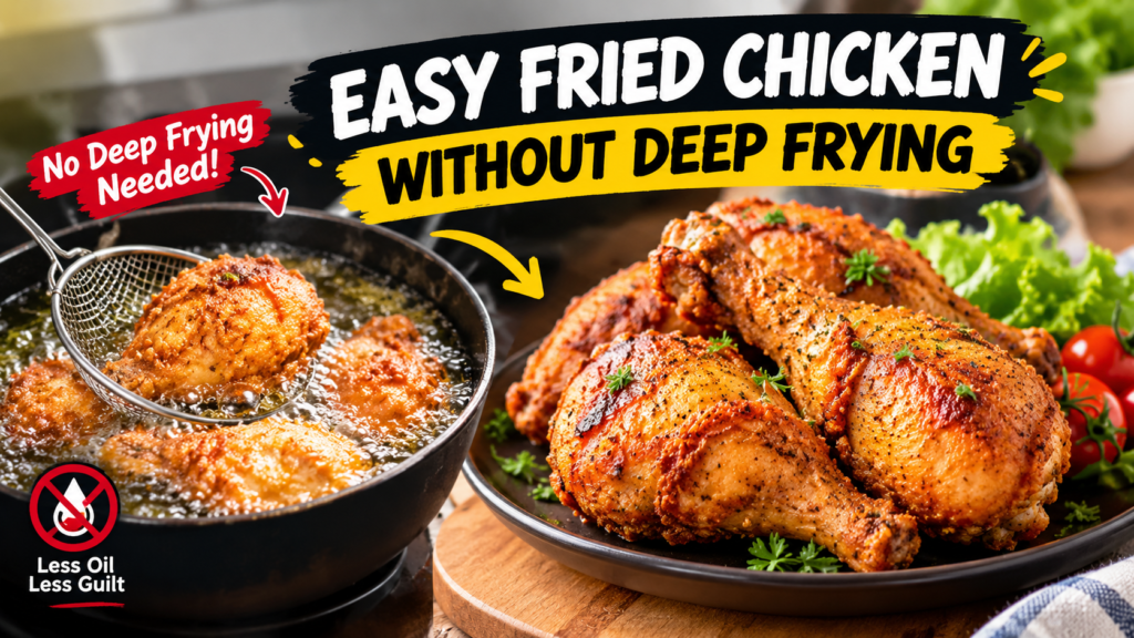 Easy Fried Chicken Without Deep Frying