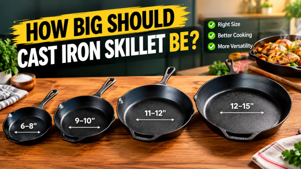 How Big Should Cast Iron Skillet Be