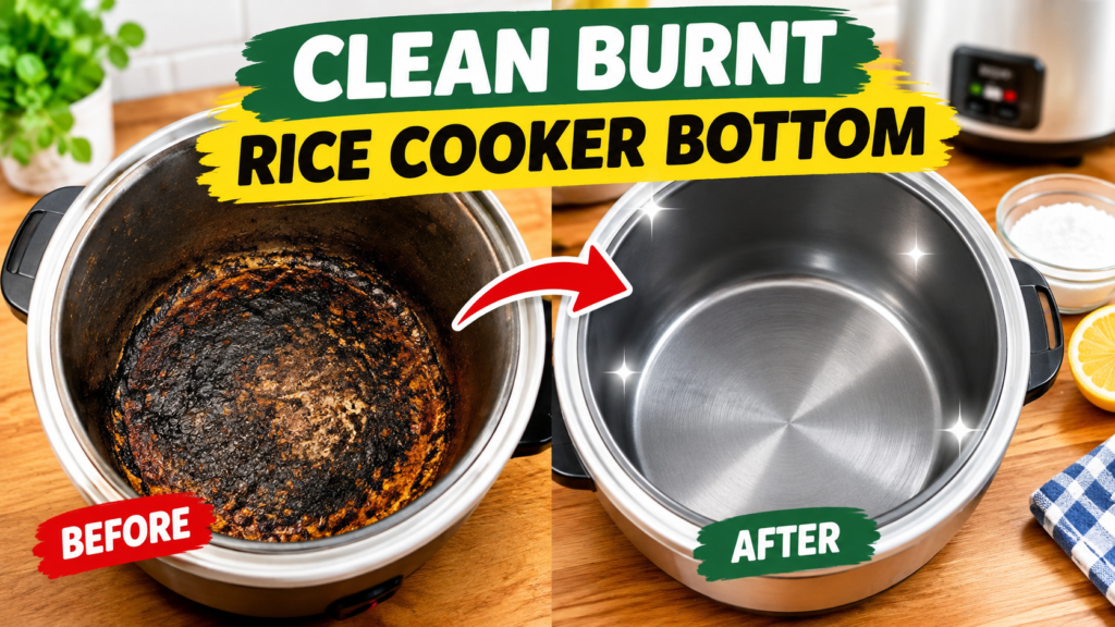 How to Clean Burnt Rice Cooker Bottom