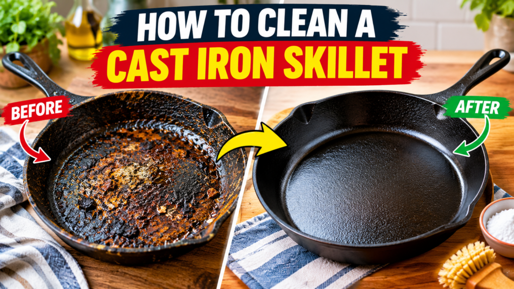 How to Clean a Cast Iron Skillet