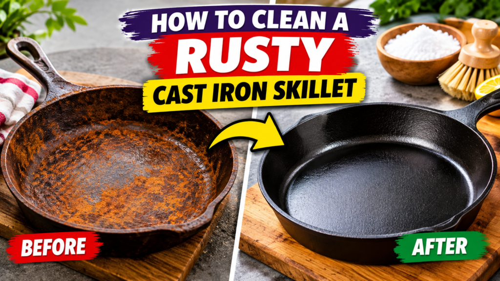 How to Clean a Rusty Cast Iron Skillet
