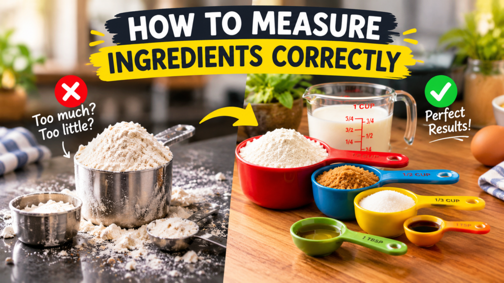 How to Measure Ingredients Correctly