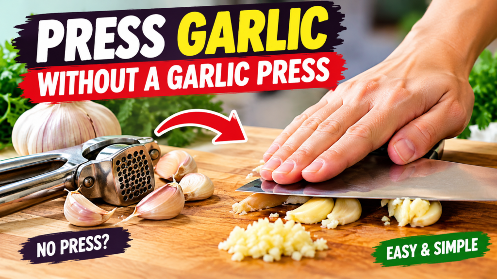How to Press Garlic Without a Garlic Press