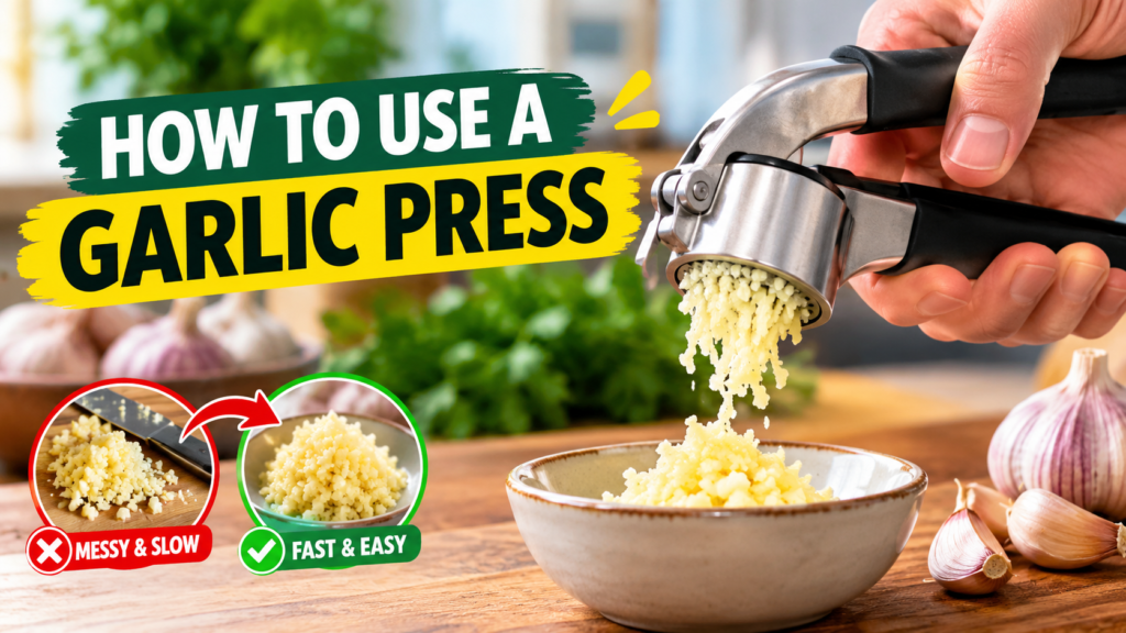 How to Use a Garlic Press