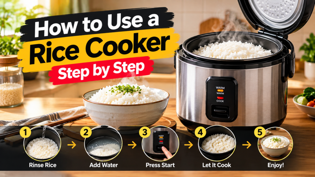 How to Use a Rice Cooker Step by Step