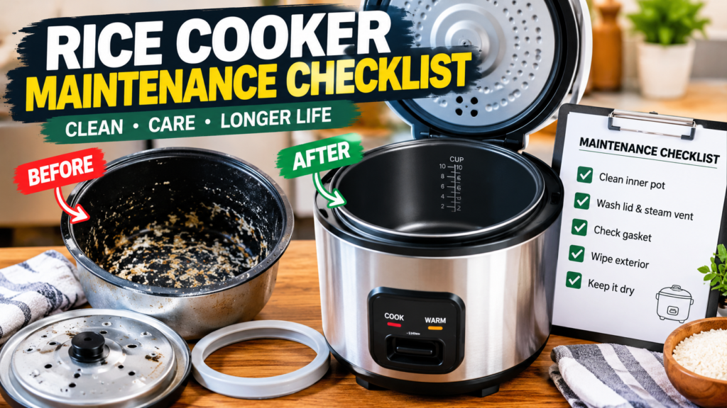 Rice Cooker Maintenance Checklist