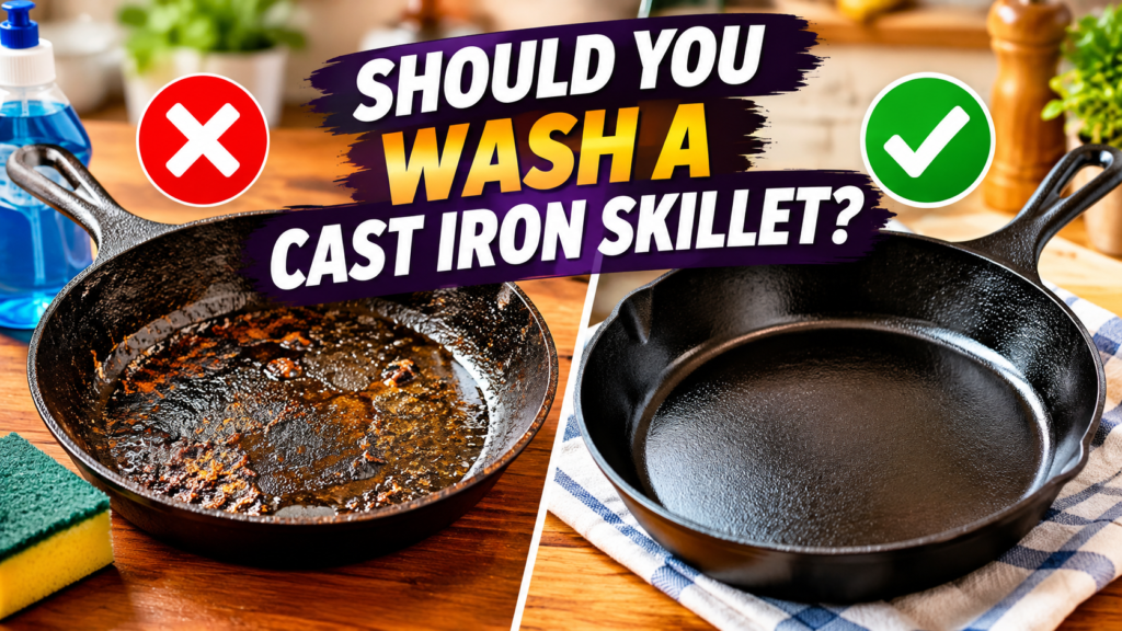 Should You Wash a Cast Iron Skillet