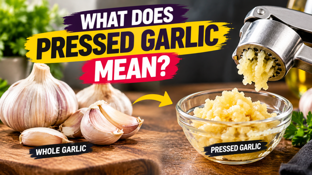 What Does Pressed Garlic Mean