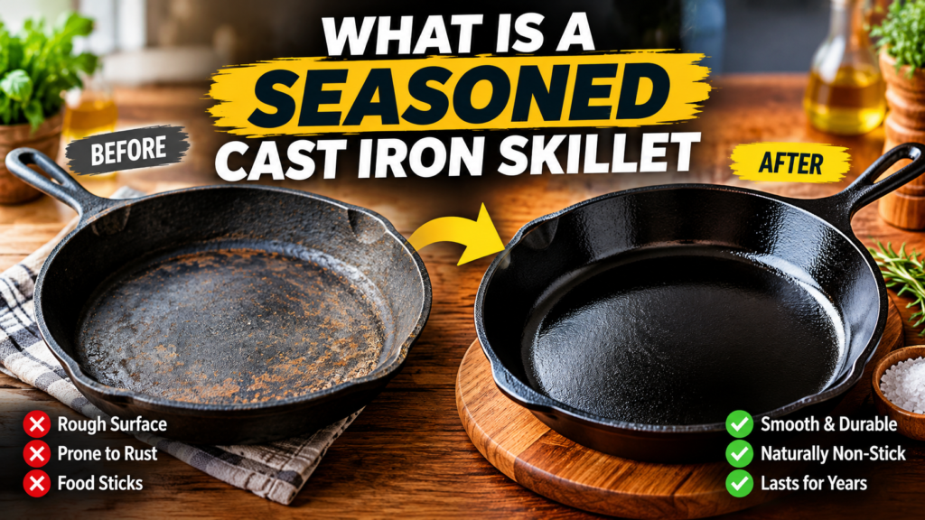 What Is a Seasoned Cast Iron Skillet