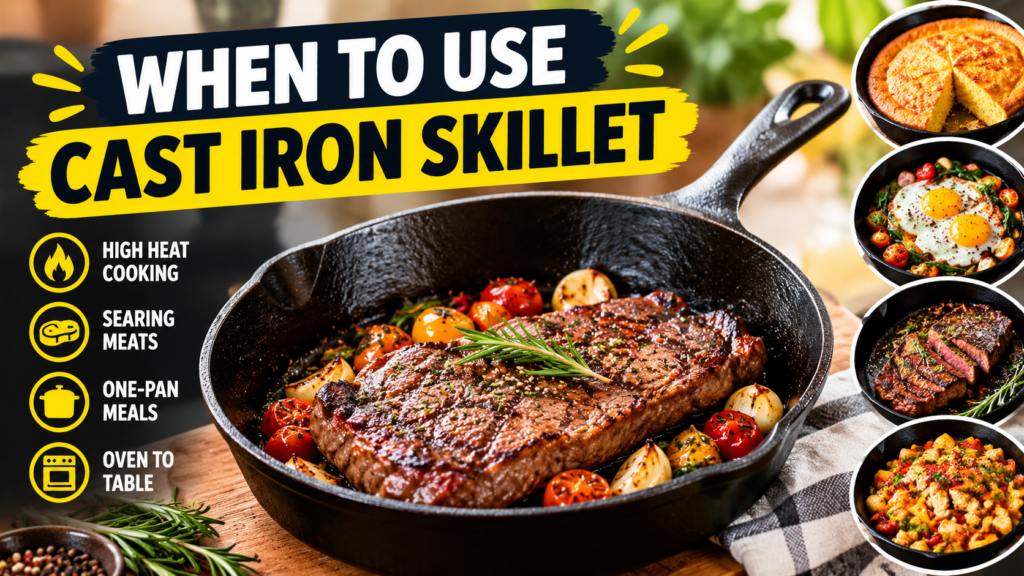 When to Use Cast Iron Skillet