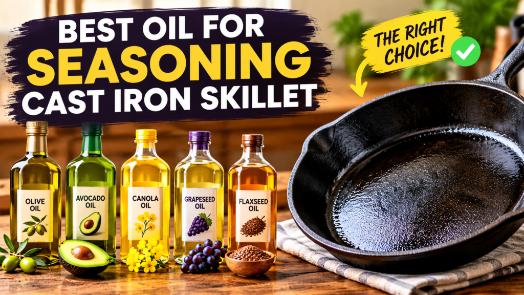 Which Oil Is Best to Season Cast Iron Skillet
