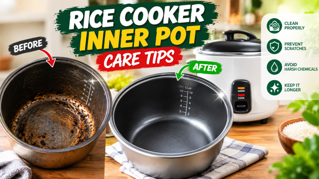 rice cooker inner pot care tips